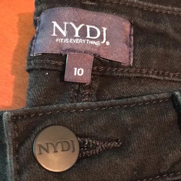 NYDJ AMI Black Jeans Size 10 - Picture 2 of 9